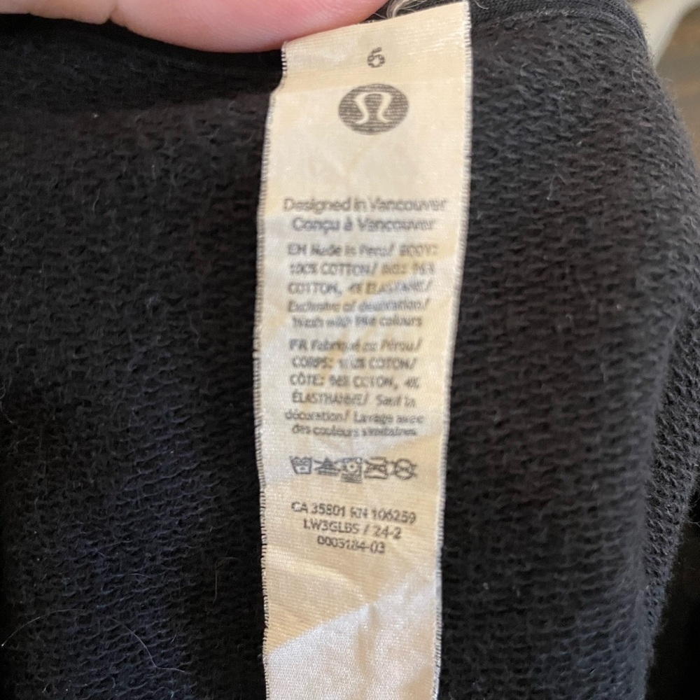 LULULEMON- Perfectly Oversized Cropped Crew *Stripe - Picture 5 of 5